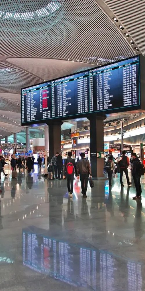 Quiet corner in Istanbul Airport Lounge