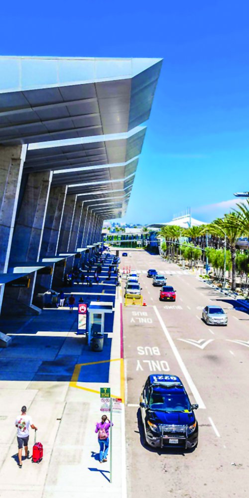 Relaxing in a San Diego lounge