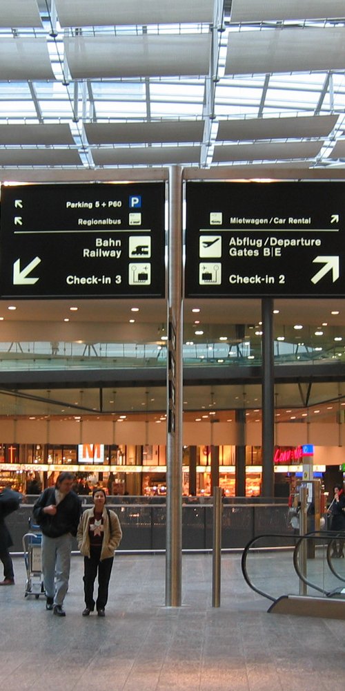 Quiet lounge area with seating at Zurich Airport
