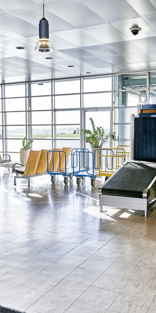 Crowding forecast at Copenhagen Airport Roskilde, DK