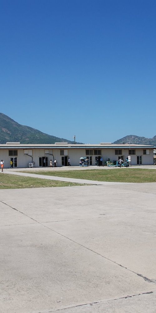 Quiet lounge seating at Cap Haitien Airport