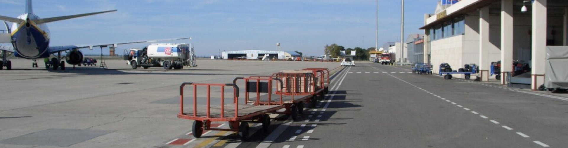 Runway-view sunset at Zaragoza Airport