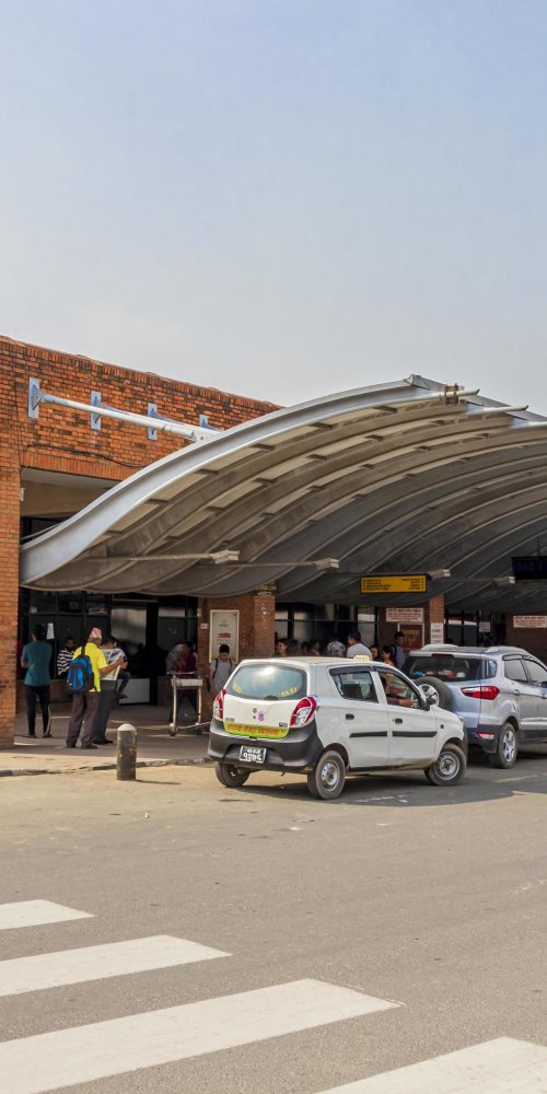 Quiet lounge seating at Tribhuvan Intl Airport
