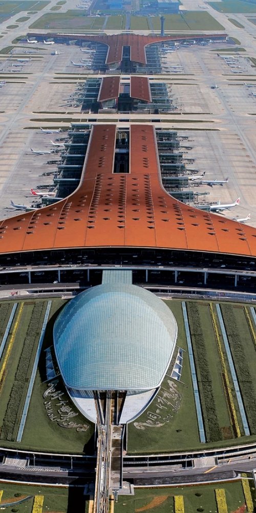 Quiet lounge corner at Beijing Capital Airport