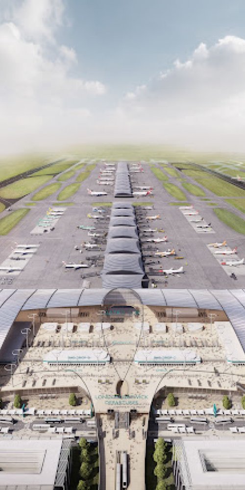 Crowded lounge interior