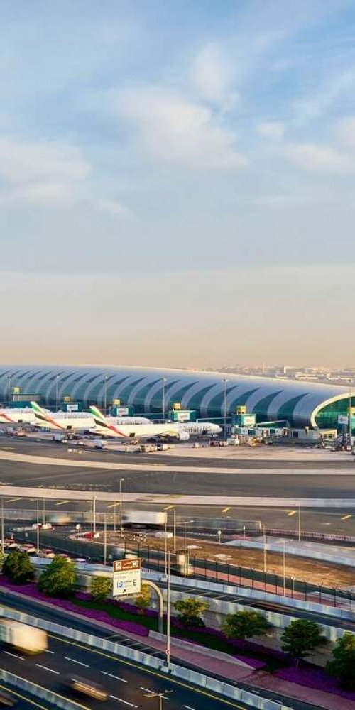 Lounge crowding at Dubai International Airport