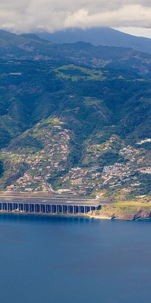 Interior of Madeira Funchal Airport Lounge Portrait