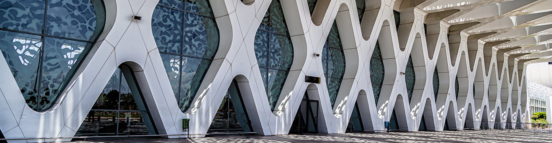 Runway view sunset at Menara Airport, MA