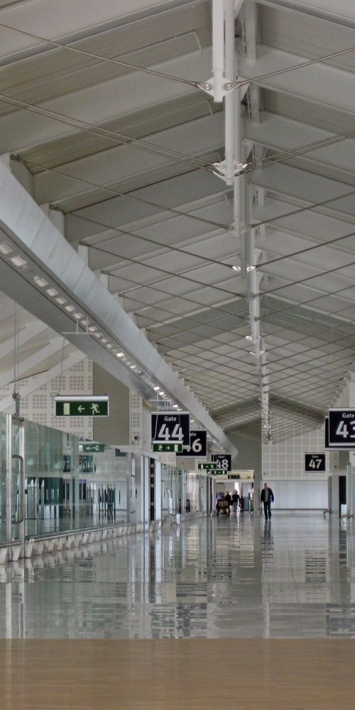 Calm lounge space at Birmingham Airport