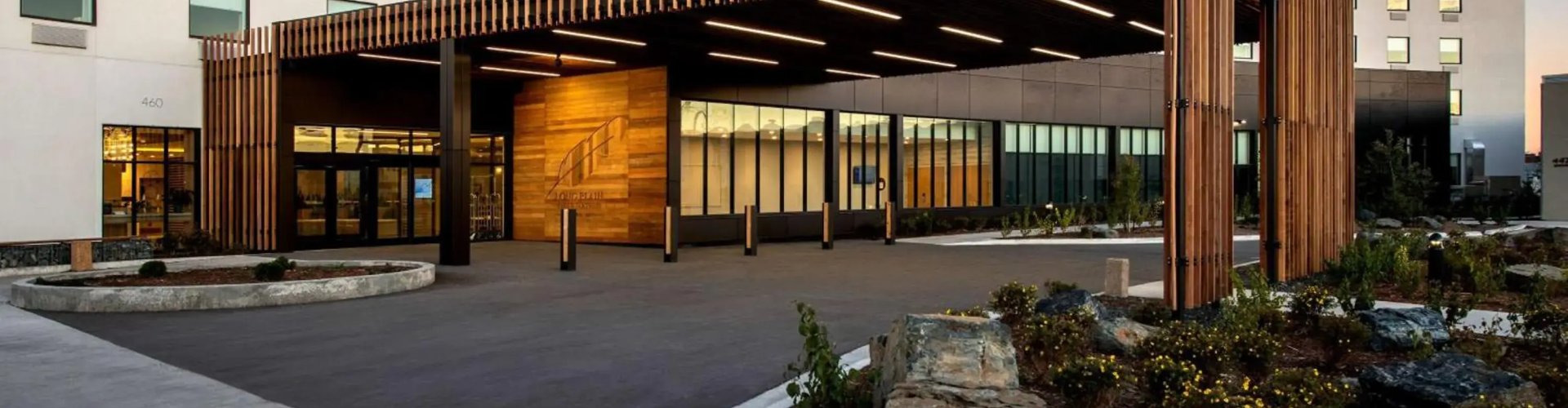 Runway view at sunset at Winnipeg J A Richardson Intl Airport